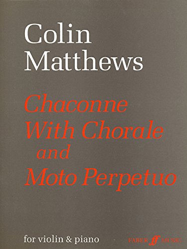 9780571511587: Chaconne and Moto Perpetuo: Score & Part