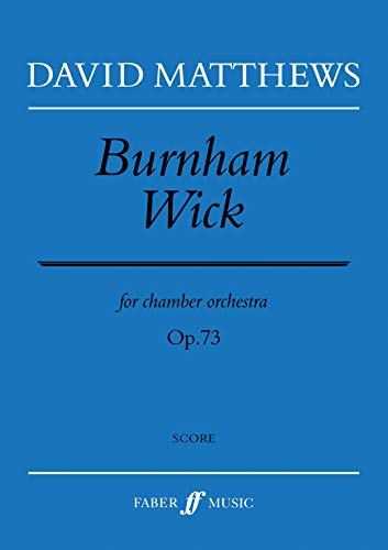 Burnham Wick: Score (Faber Edition) (9780571520398) by [???]