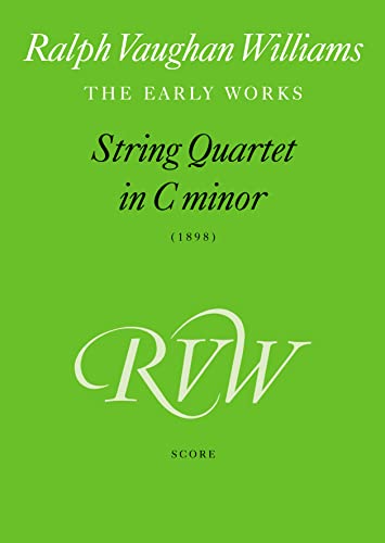 Imagen de archivo de String Quartet in C Minor: Score (Faber Edition) a la venta por Magers and Quinn Booksellers