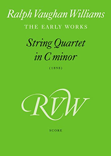 Stock image for String Quartet in C Minor: Score (Faber Edition) for sale by Magers and Quinn Booksellers