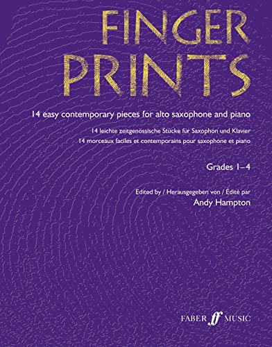 9780571522576: Fingerprints for Alto Saxophone and Piano: Grade 1-4 (Faber Edition: Fingerprints)