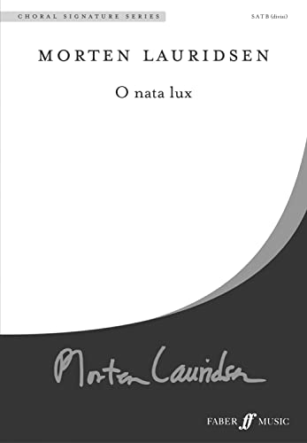9780571524150: O Nata Lux.