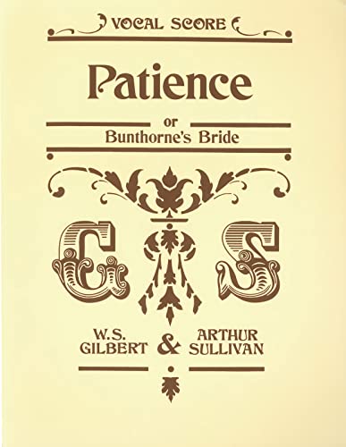 9780571525867: Patience: (Vocal Score)