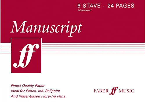Stock image for Manuscript A5 6-stave 24pp (interleaved) for sale by Livre et Partition en Stock
