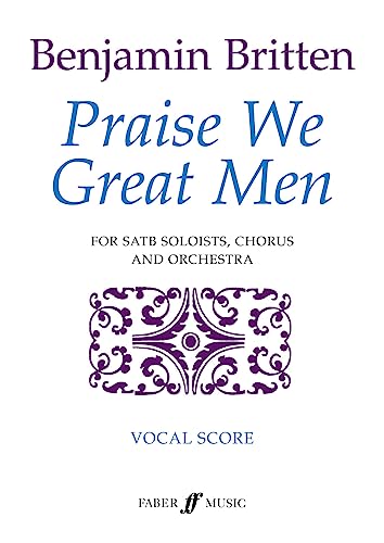 Beispielbild fr Praise We Great Men: (Vocal Score) zum Verkauf von Reuseabook