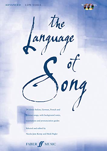 Stock image for The Language of Song -- Advanced : Low Voice, Book and CD for sale by Better World Books