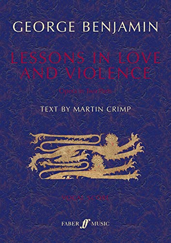 9780571540549: Lessons in Love and Violence: Opera in Two Parts, Vocal Score