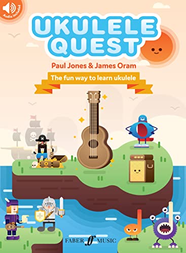 Stock image for Ukulele Quest: The Fun Way to Learn Ukulele for Beginners: Book & Online Audio: The Fun Way to Learn Ukulele, Book & Online Audio for sale by WorldofBooks