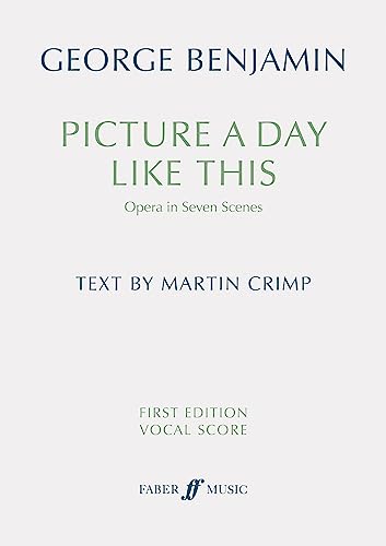 9780571543052: Picture a Day Like This Vocal Score: Opera in Seven Scenes