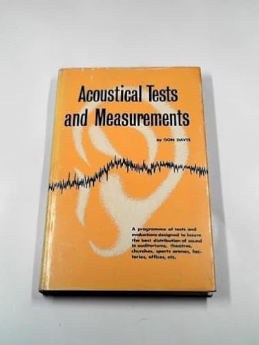 Acoustical tests and measurements (9780572003036) by DAVIS, Don