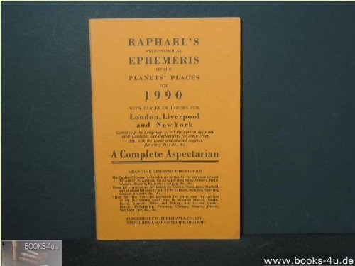 9780572014179: Raphael's Astronomical Ephemeris of the Planets' Places for 1990