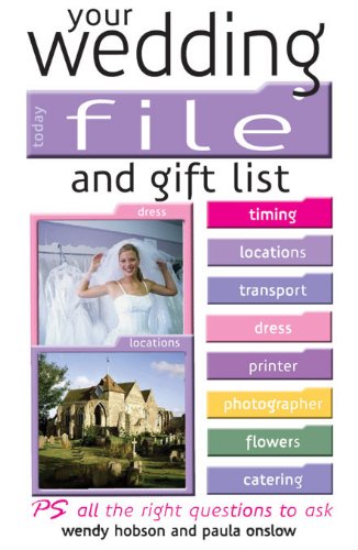 Beispielbild fr Your Wedding File and Gift List: The Ideal Book to Help Streamline Your Wedding Plans zum Verkauf von WorldofBooks