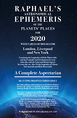 Stock image for Raphael's Ephemeris 2020: A Complete Aspectarian for sale by WorldofBooks