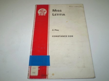 Imagen de archivo de Miss Letitia (Acting Edition) a la venta por The Yard Sale Store