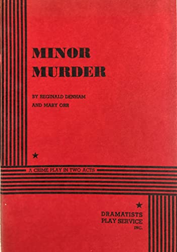 Beispielbild fr Minor Murder : a play zum Verkauf von Jaycey Books