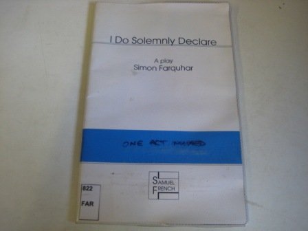 Imagen de archivo de I Do Solemnly Declare a la venta por ThriftBooks-Dallas