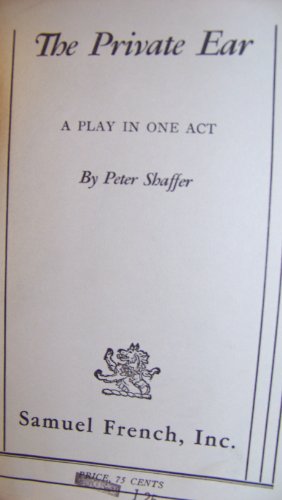 Imagen de archivo de The Private Ear: A Play in One Act a la venta por Better World Books: West