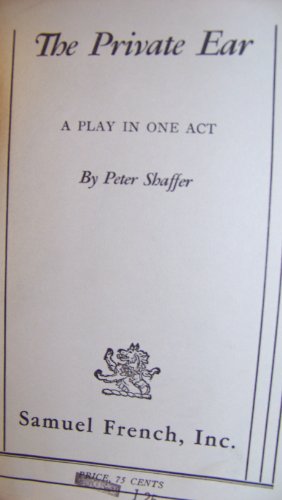 Stock image for The Private Ear: A Play in One Act for sale by Better World Books: West