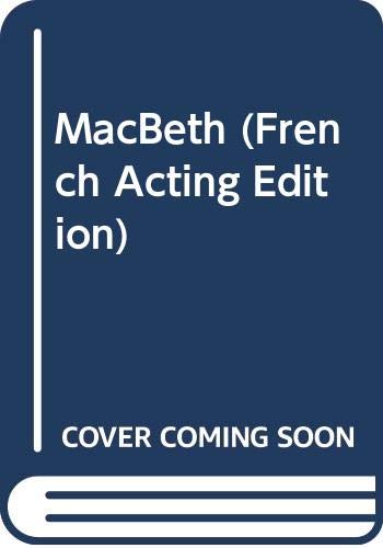 Stock image for MacBeth (French Acting Edition) for sale by HPB-Ruby