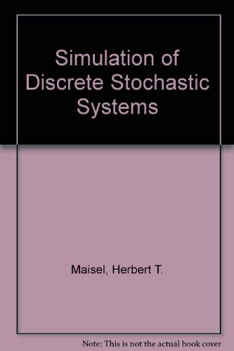 Imagen de archivo de SIMULATION OF DISCRETE STOCHASTIC SYSTEMS a la venta por 100POCKETS