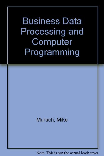 Imagen de archivo de Business Data Processing and Computer Programming a la venta por Squirrel Away Books