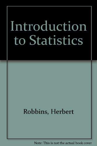 Stock image for Introduction to statistics for sale by SecondSale