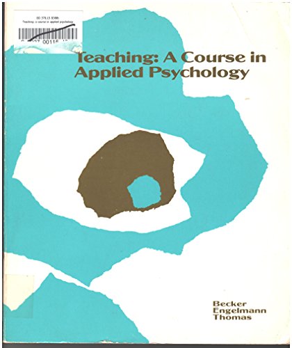 Teaching a Course in Applied Psychology (9780574184252) by Becker, Wesley