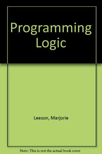 Stock image for Programming Logic for sale by HPB-Red