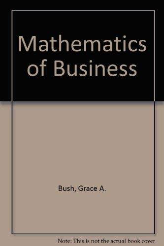 Stock image for The Mathematics of Business for sale by BookDepart