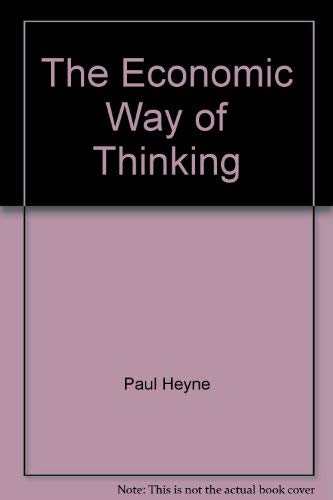 Imagen de archivo de The economic way of thinking a la venta por HPB-Red