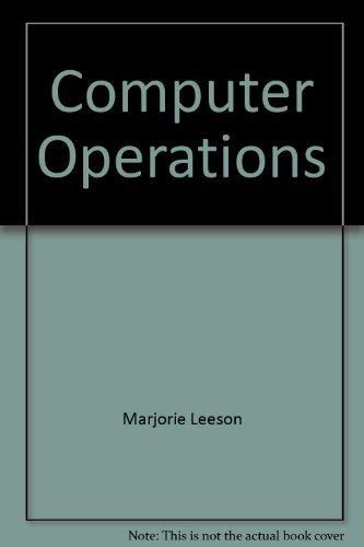 Stock image for Computer operations: Procedures and management for sale by HPB-Red