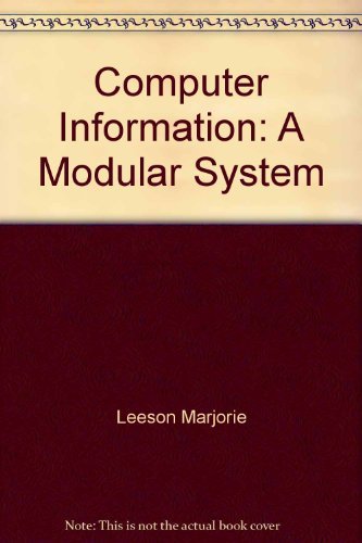 Stock image for Computer information: A modular system for sale by Robinson Street Books, IOBA