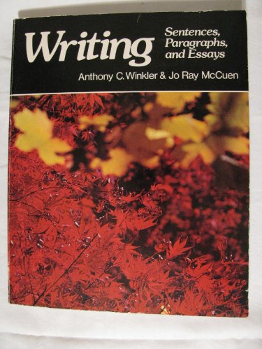 9780574220608: Writing: Sentences, paragraphs, and essays