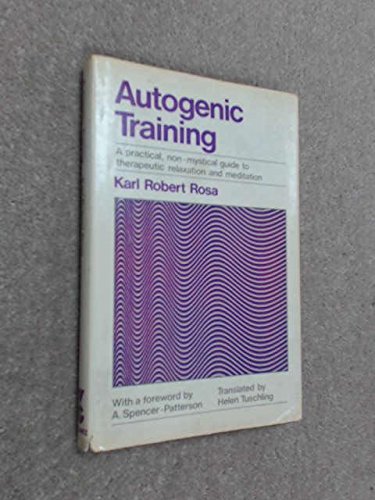 Beispielbild fr Autogenic training zum Verkauf von The Secret Book and Record Store