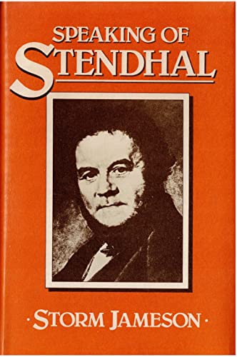 Beispielbild fr Speaking of Stendhal zum Verkauf von WorldofBooks