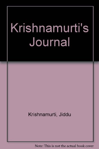 9780575031012: Krishnamurti's Journal