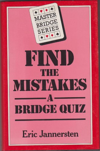 Stock image for Find the Mistakes A Bridge Quiz for sale by Greener Books