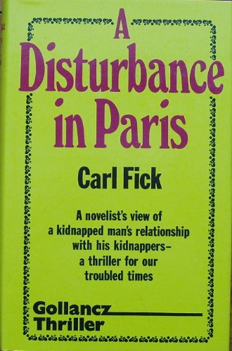 Beispielbild fr Disturbance in Paris zum Verkauf von Cambridge Rare Books