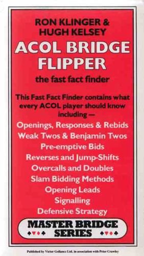 Imagen de archivo de Acol Bridge Flipper: The Fast Fact Finder (Master Bridge Series) a la venta por Brit Books