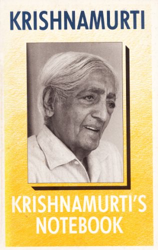 9780575037632: Krishnamurti's Notebook