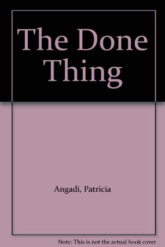 9780575037816: The Done Thing