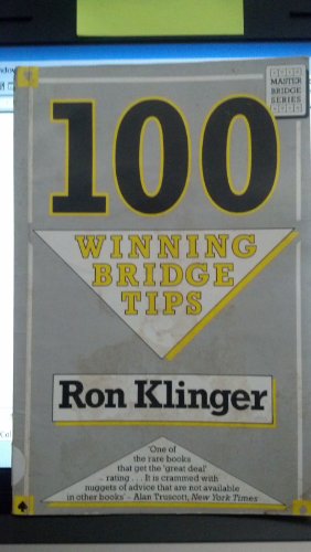 Imagen de archivo de 100 Winning Bridge Tips: For Improving the Player (Master Bridge Series) a la venta por Front Cover Books