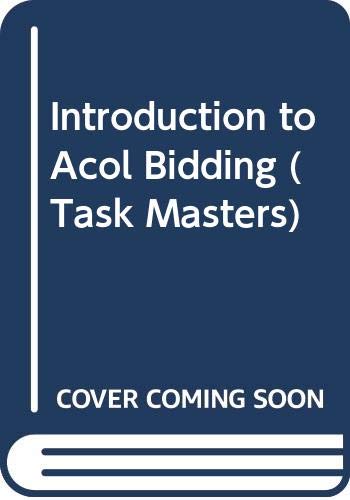 Introduction to Acol Bidding (Task Masters) (9780575045217) by Husband, Pat; Klinger, Ron