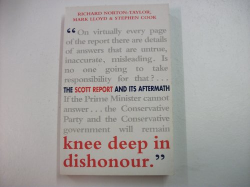 Imagen de archivo de Knee deep in dishonour: The Scott report and its aftermath a la venta por GF Books, Inc.