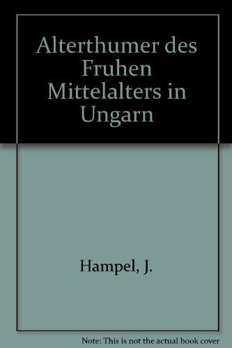 9780576193191: Alterthumer Des Fruhen Mittelalters in Ungarn