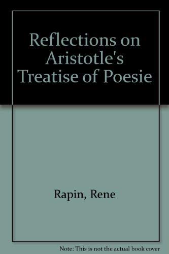 Beispielbild fr Reflections on Aristotle's "Treatise of Poesie" zum Verkauf von Anybook.com