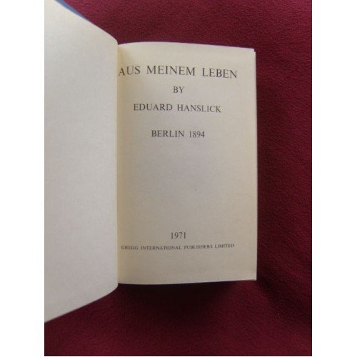 9780576282253: Aus Meinem Leben: v. 1 & 2 in 1v