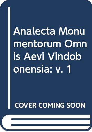 Imagen de archivo de Analecta Monumentorum Omnis Aevi Vindobonensia a la venta por Zubal-Books, Since 1961