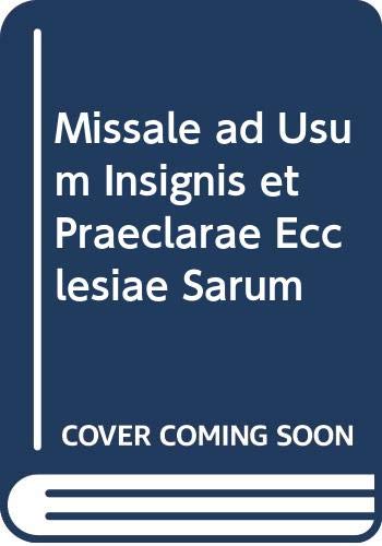 9780576997119: Missale Ad Usum Insignis Et Praeclarae Ecclesiae Sarum