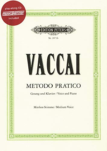 Beispielbild fr EDITION PETERS VACCAI N. - METODO PRATICO - VOIX MOYENNE + CD zum Verkauf von Buchpark